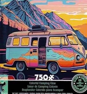 Colorful Camping Glow - Ceaco puzzle collectible [Barcode 021081110358] - Main Image 2