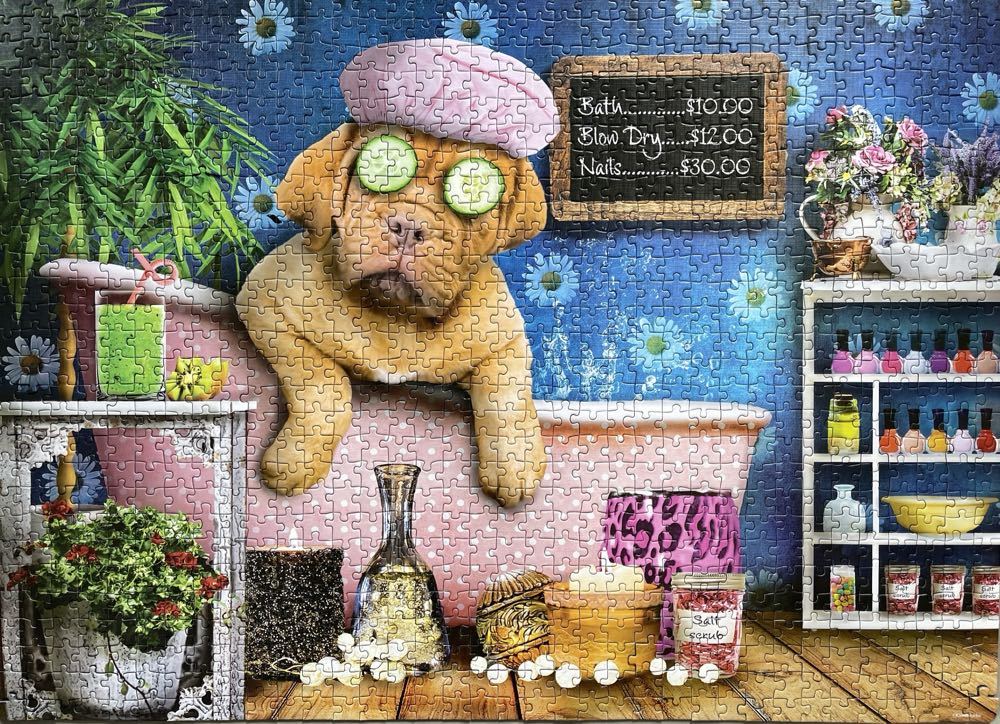 Doggie Day Spa 1000pc - Tilbury puzzle collectible [Barcode 9317762195747] - Main Image 2