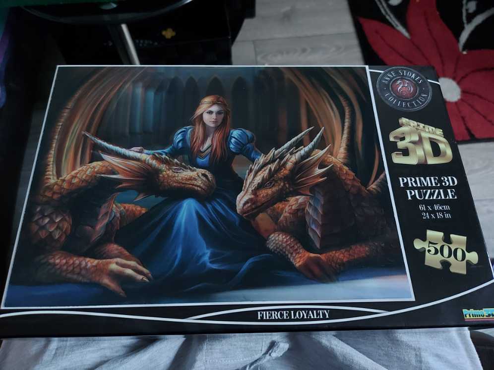 Anne Stokes Fierce Loyalty 3d Effect Jigsaw Puzzle 500 Piece - Anne Stokes puzzle collectible [Barcode 670889100933] - Main Image 2