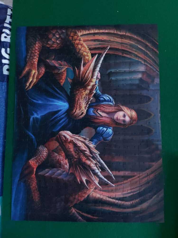 Anne Stokes Fierce Loyalty 3d Effect Jigsaw Puzzle 500 Piece - Anne Stokes puzzle collectible [Barcode 670889100933] - Main Image 3