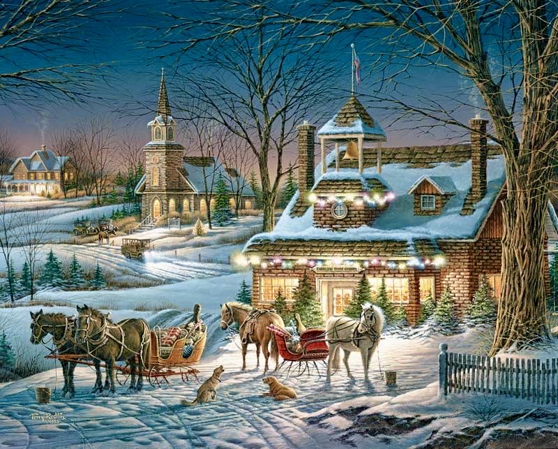Terry Redlin : Evening Rehearsals - White Mountain puzzle collectible [Barcode 724819256846] - Main Image 2