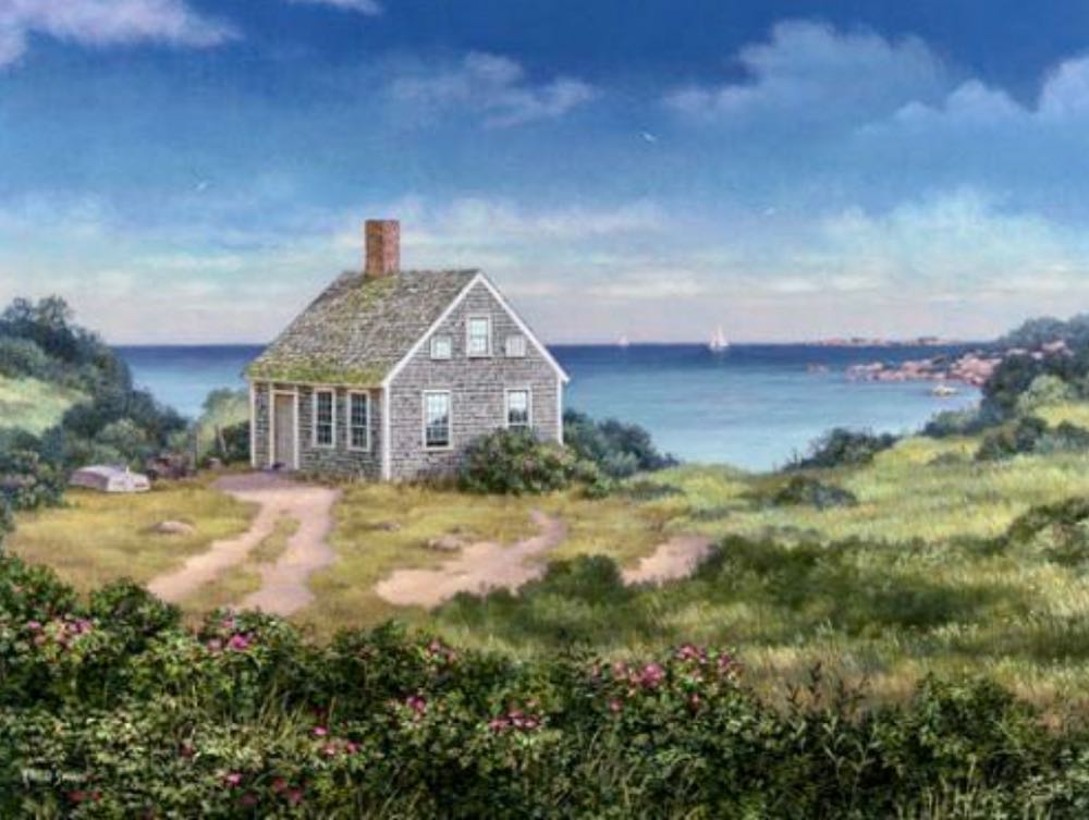 Cottage Cove - White Mountain puzzle collectible [Barcode 724819249138] - Main Image 2