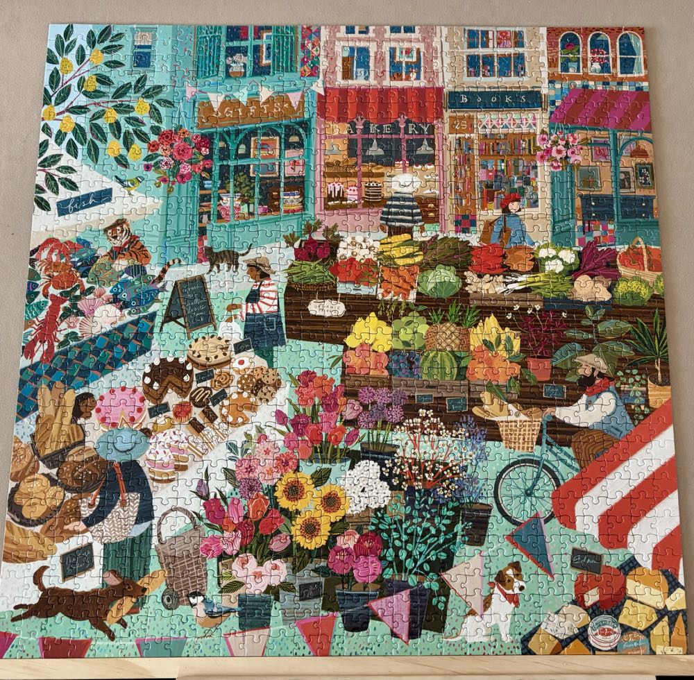 English Green Market - Eeboo puzzle collectible [Barcode 689196515958] - Main Image 2