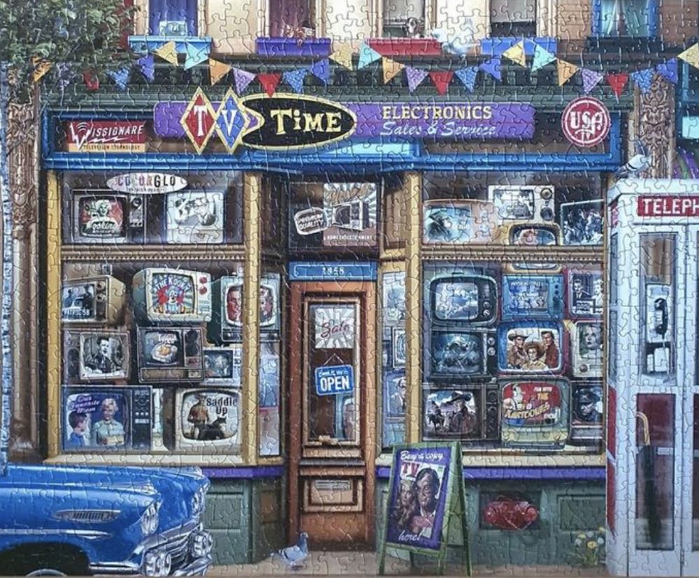 TV Time - SunsOut puzzle collectible [Barcode 796780314177] - Main Image 3