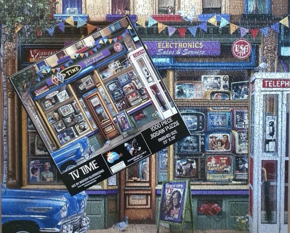 TV Time - SunsOut puzzle collectible [Barcode 796780314177] - Main Image 4