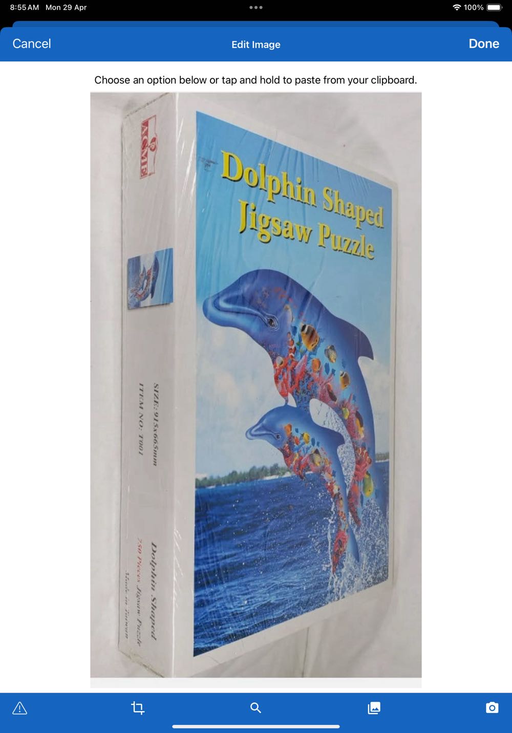 Dolphin Shaped  puzzle collectible - Main Image 2
