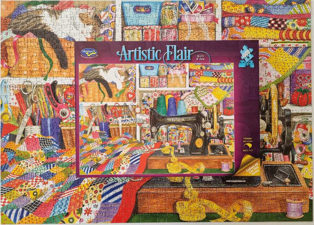 Artistic Flair - Quilt and Sew - Holdson puzzle collectible [Barcode 9414131775064] - Main Image 2