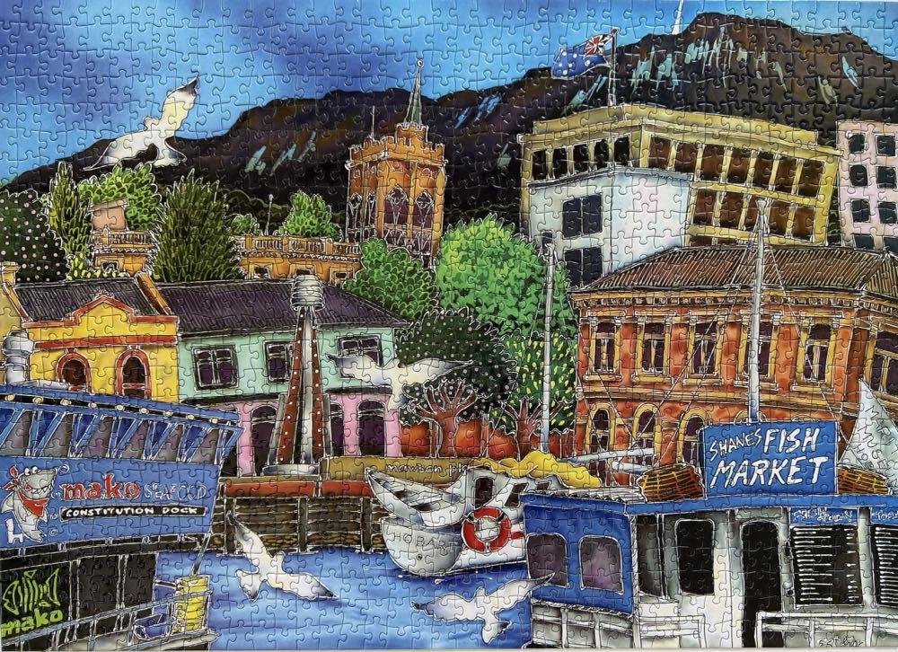 Constitution Dock - Blue Opal puzzle collectible [Barcode 633793021824] - Main Image 2