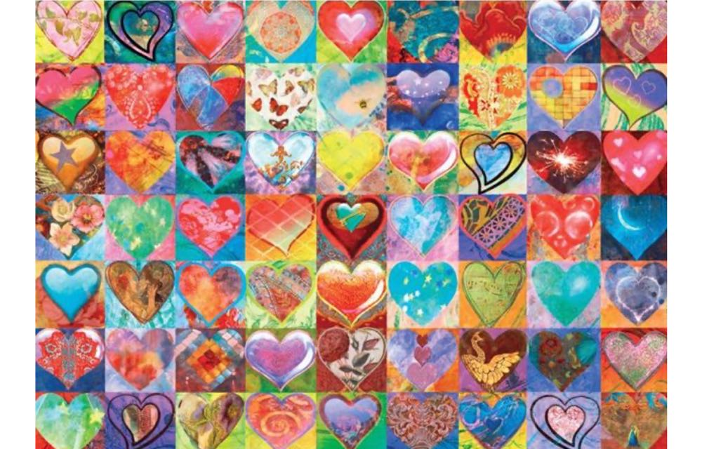 Splash Of Color-Hearts NIB Jennifer - Holdsons puzzle collectible [Barcode 9414131776146] - Main Image 2