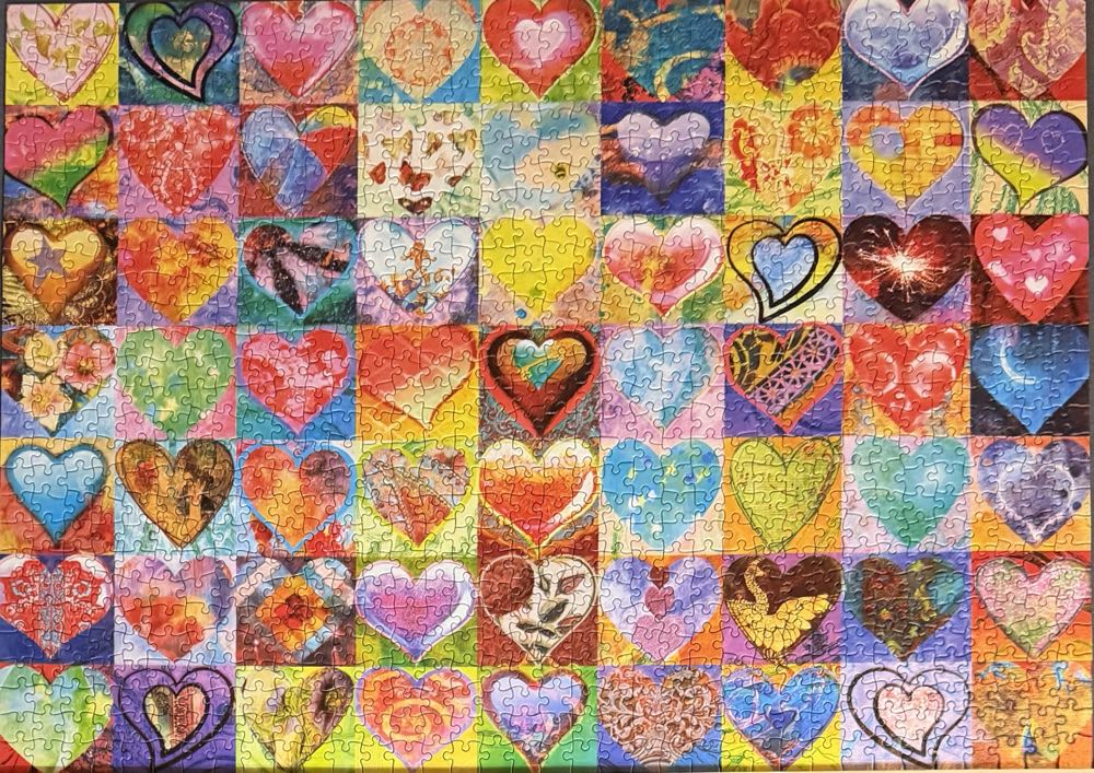Splash Of Colour - Hearts - Holdsons puzzle collectible [Barcode 9414131776146] - Main Image 3