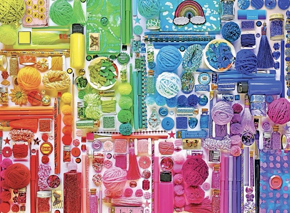 Insta Rainbow Crafter’s Stash 🆕 - Rose Art puzzle collectible [Barcode 4895145438438] - Main Image 2