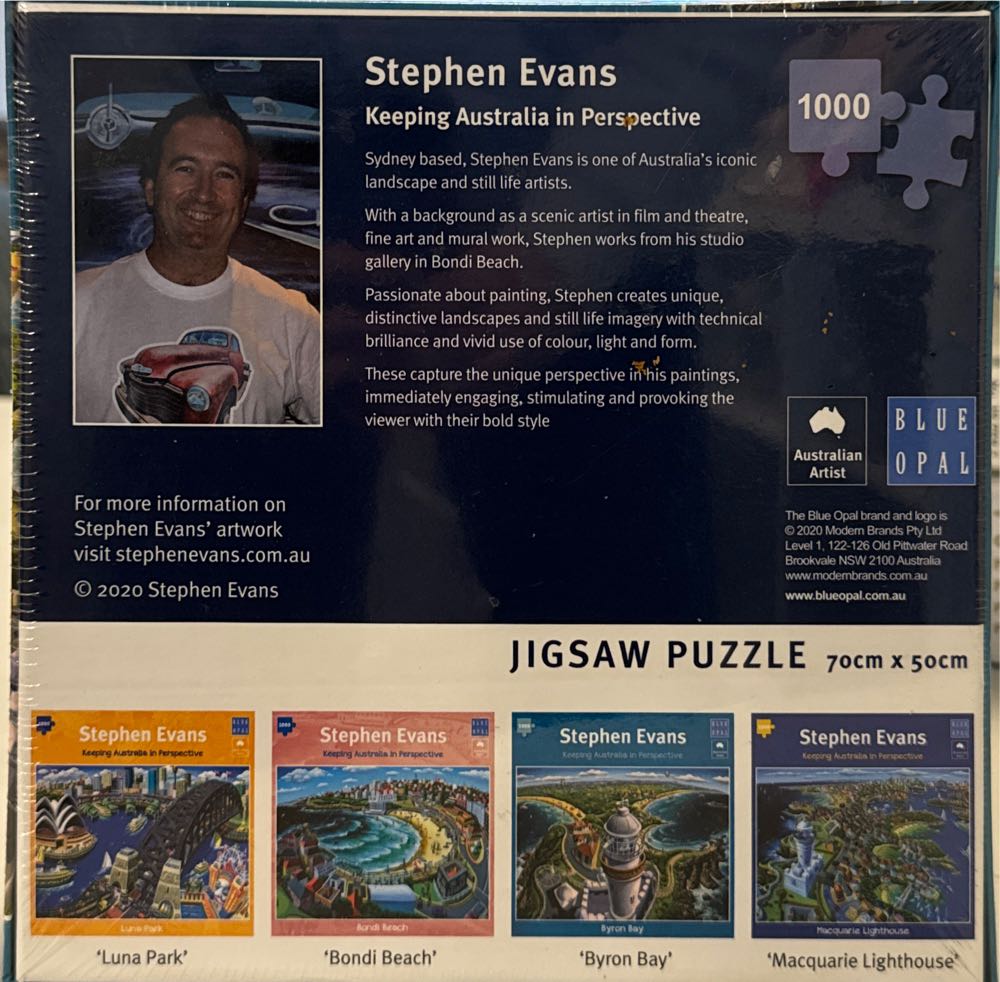 Byron Bay - Blue Opal 🇦🇺 puzzle collectible [Barcode 633793021800] - Main Image 2