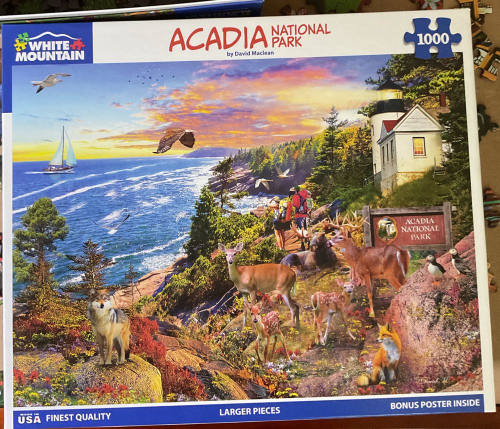 Acadia National Park - White Mountain 🇺🇸 puzzle collectible [Barcode 724819267897] - Main Image 2