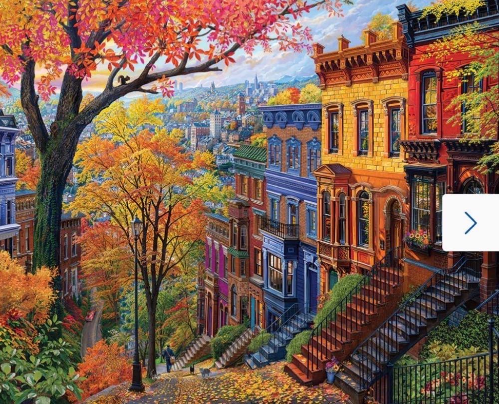 Autumn In The City 💎 - White Mountain puzzle collectible [Barcode 724819267774] - Main Image 2