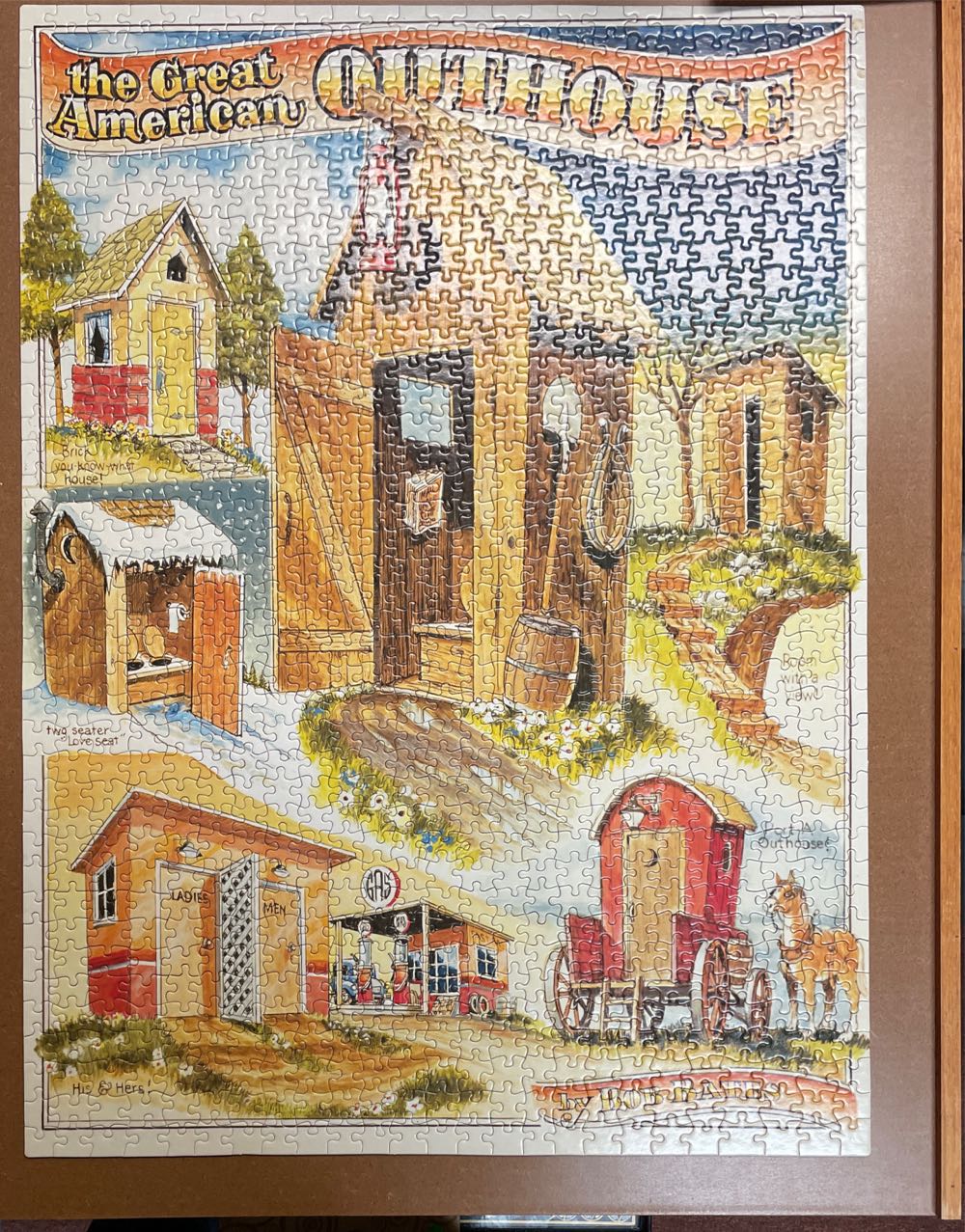The Great American Outhouse - Bits And Pieces puzzle collectible - Main Image 2