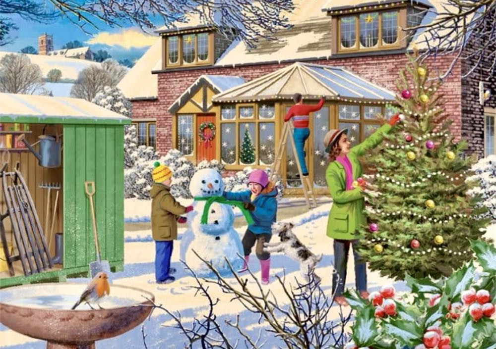 Family Time at Christmas 4-pack - Falcon de luxe puzzle collectible - Main Image 3