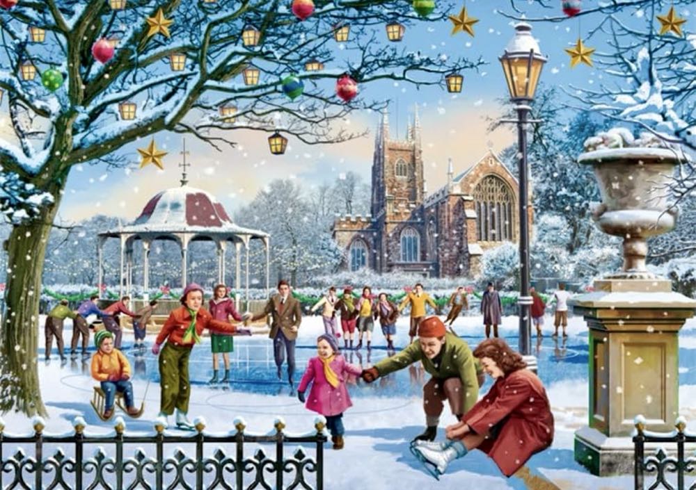 Family Time at Christmas 4-pack - Falcon de luxe puzzle collectible - Main Image 4