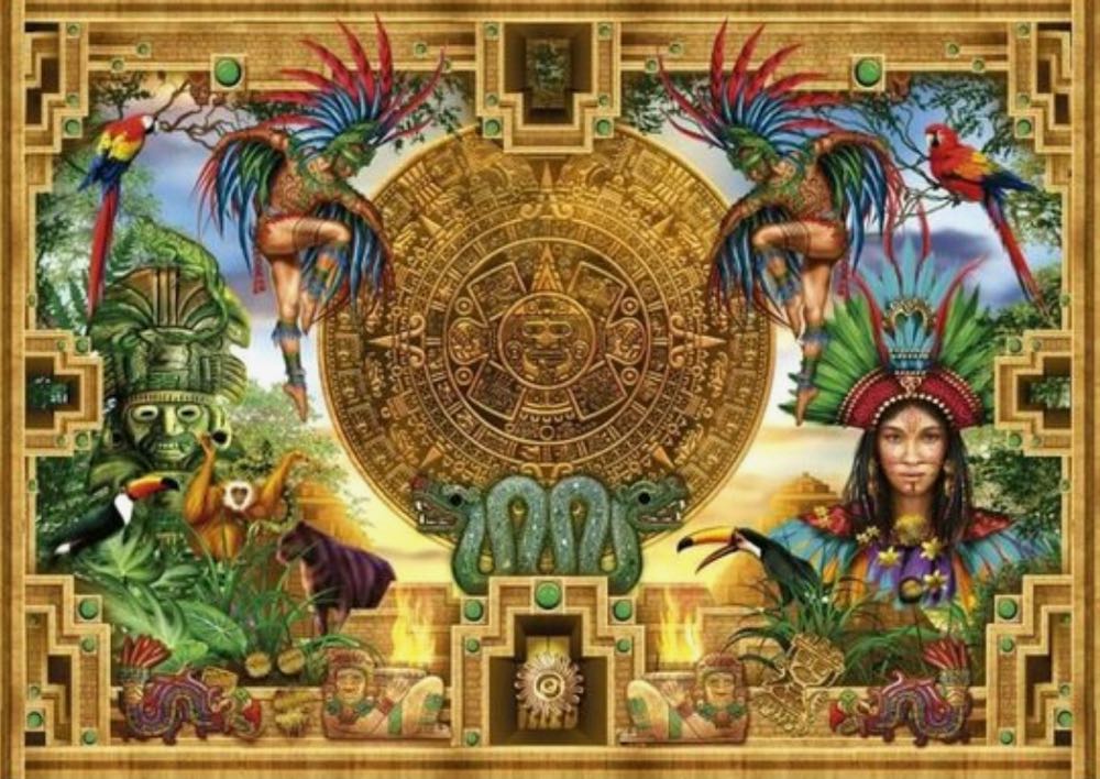 Aztec Mayan Montage 🟦 - Educa puzzle collectible [Barcode 8412668195653] - Main Image 2