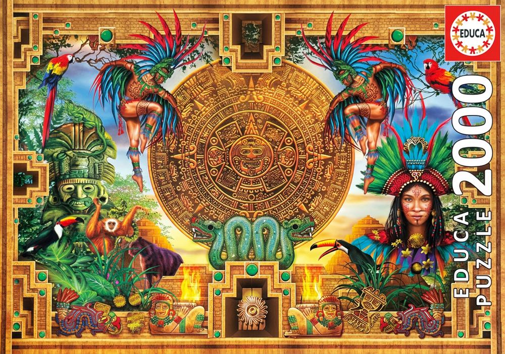 Aztec Mayan Montage 🟦 - Educa puzzle collectible [Barcode 8412668195653] - Main Image 3
