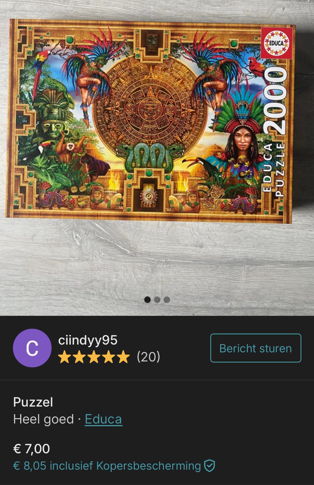 Aztec Mayan Montage 🟦 - Educa puzzle collectible [Barcode 8412668195653] - Main Image 4