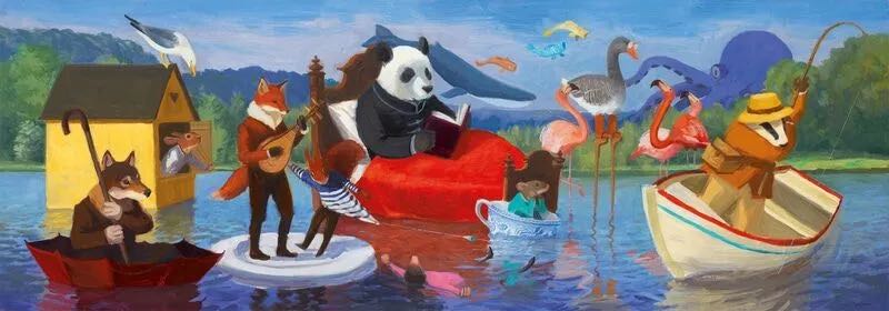 Summer Lake - Djeco puzzle collectible [Barcode 3070900076174] - Main Image 2