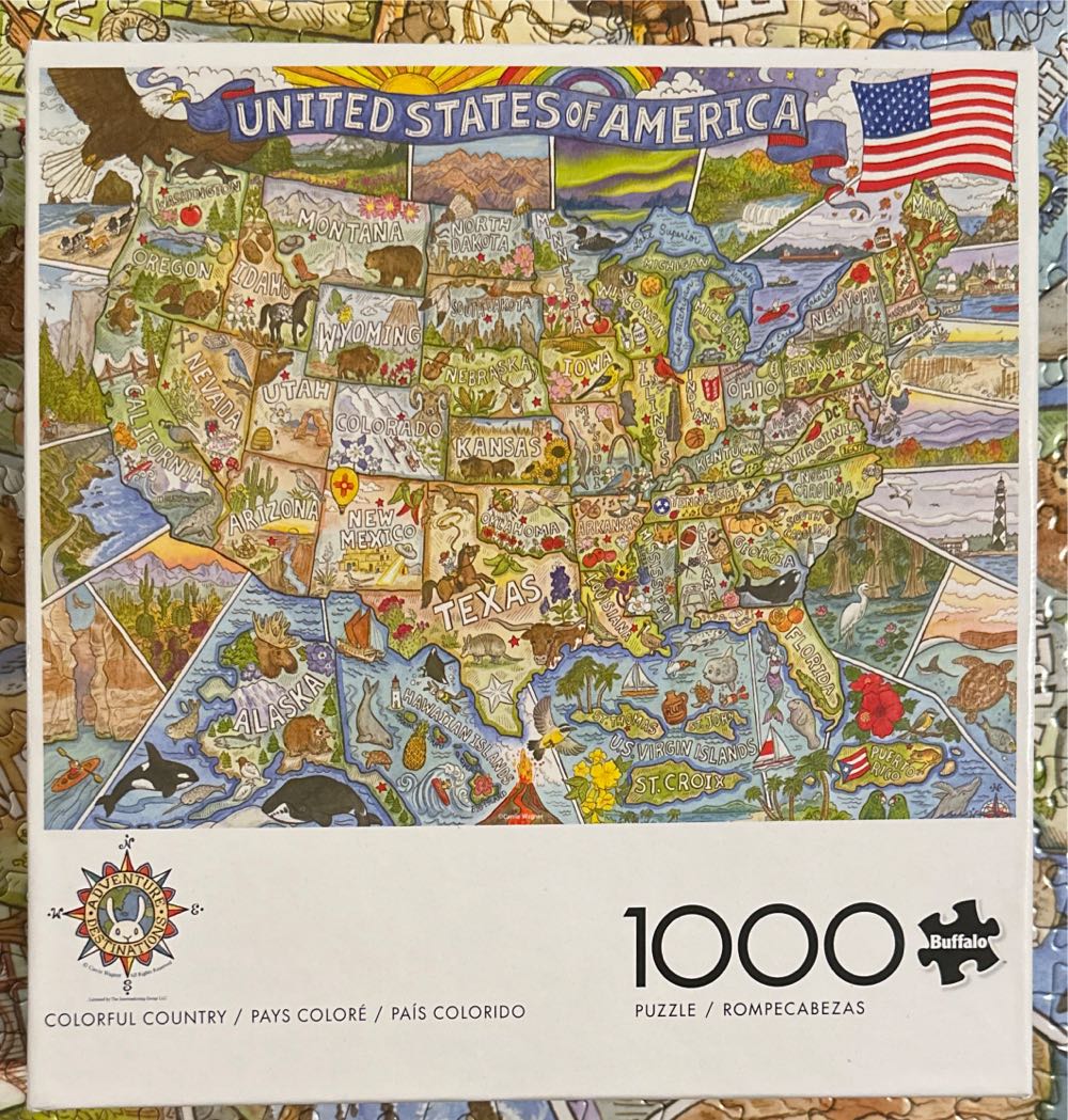 Colorful Country - Buffalo puzzle collectible [Barcode 079346014538] - Main Image 2