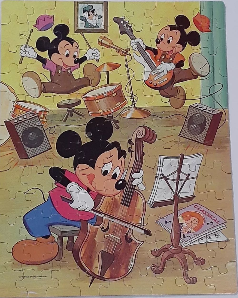 Mickey Mouse-SOLD - Golden puzzle collectible [Barcode 033500046490] - Main Image 2