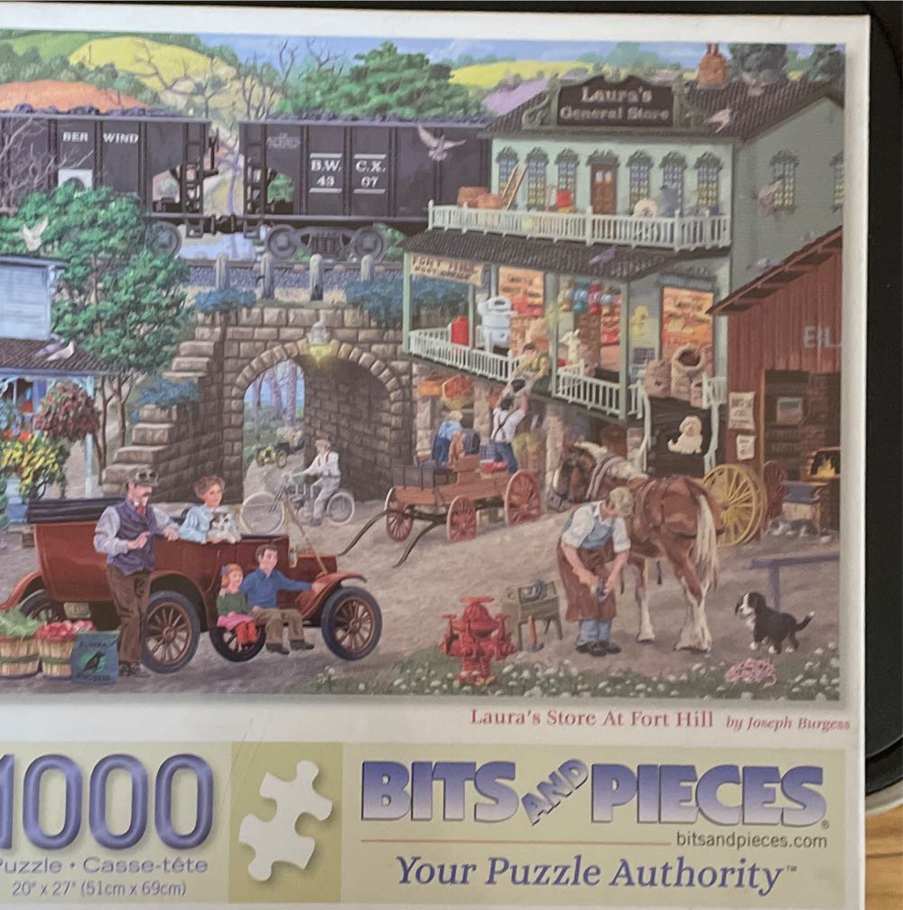 Laura’s Store At Fort Hill - Bits & Pieces puzzle collectible [Barcode 192949069429] - Main Image 2