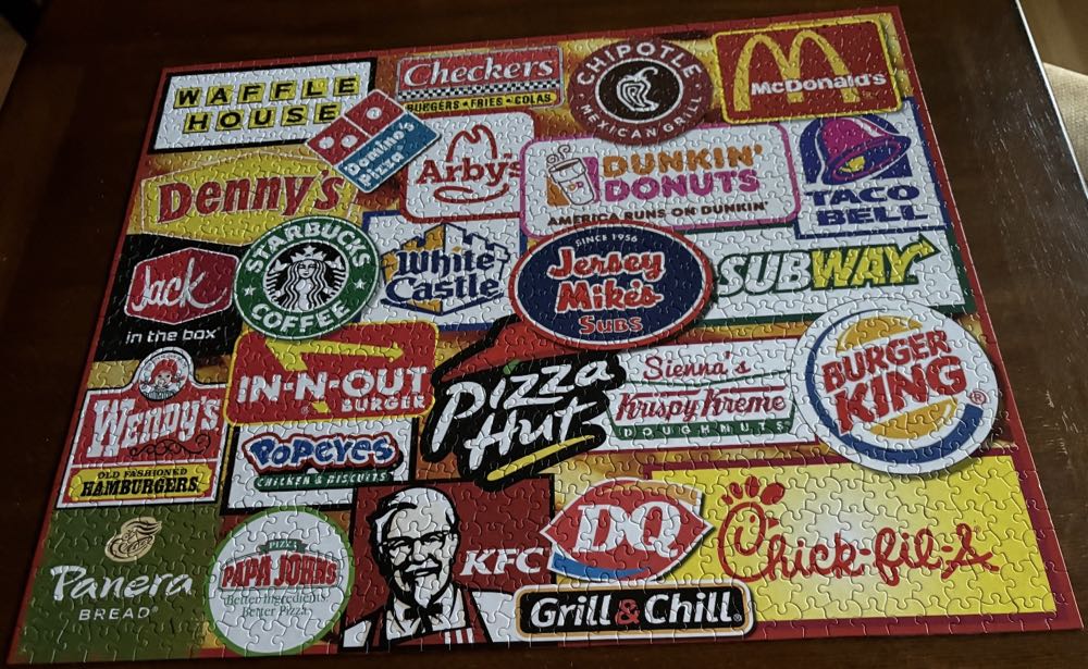 Favorite Fast Food - White Mountain 🇺🇸 puzzle collectible [Barcode 724819267767] - Main Image 3