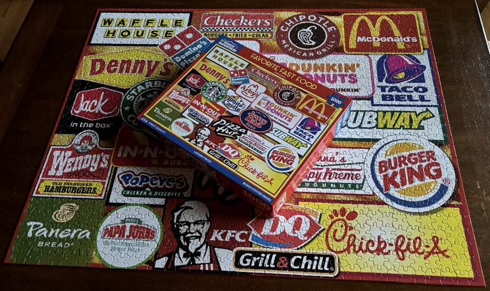 Favorite Fast Food - White Mountain 🇺🇸 puzzle collectible [Barcode 724819267767] - Main Image 4