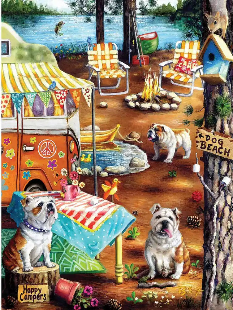 Happy Campers (v)🧩 - Bits And Pieces puzzle collectible - Main Image 2