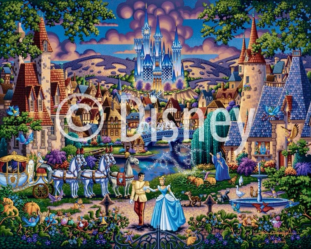 Cinderella : Enchanted Evening 🆕 - Dowdle Folk Art puzzle collectible [Barcode 671095004817] - Main Image 2