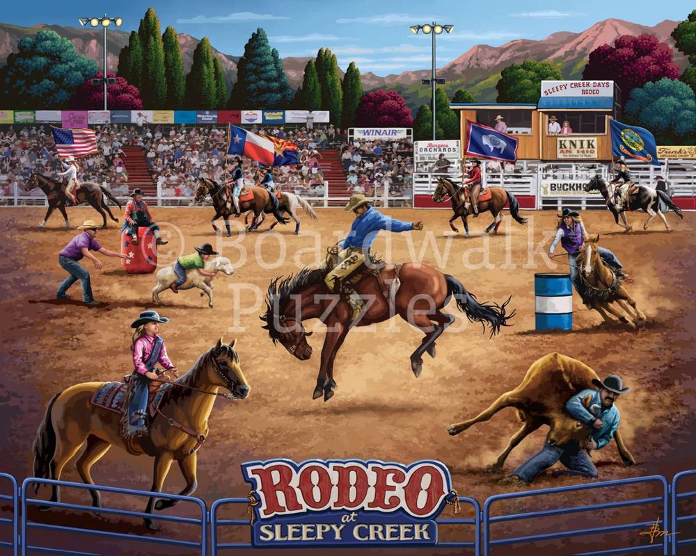        Rodeo at Sleepy Creek  210 - Boardwalk Puzzle Company puzzle collectible [Barcode 671095905763] - Main Image 2