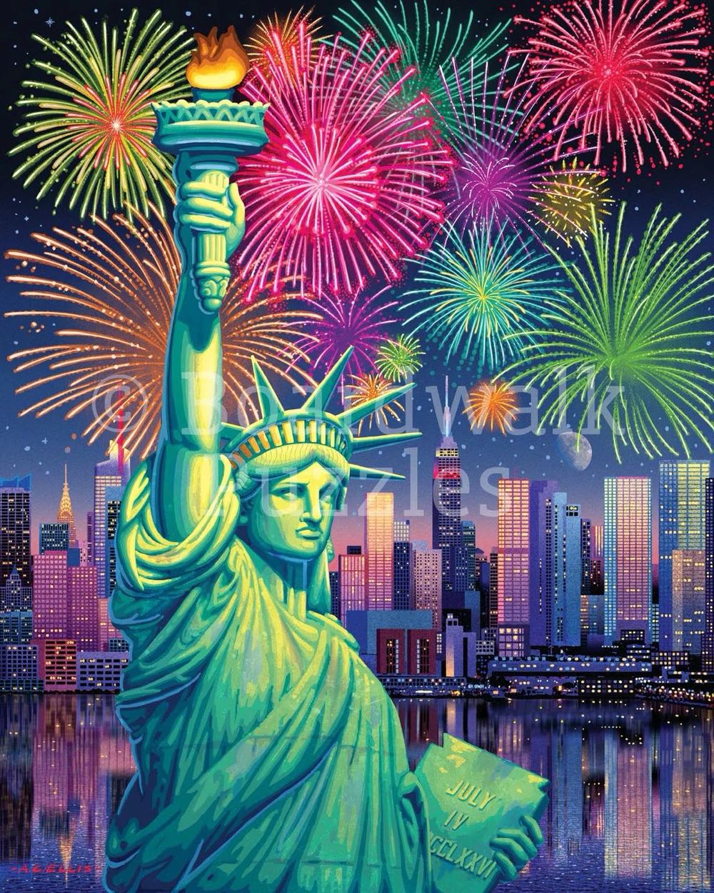 Lady Liberty - Boardwalk Puzzle Company puzzle collectible [Barcode 671095905725] - Main Image 2