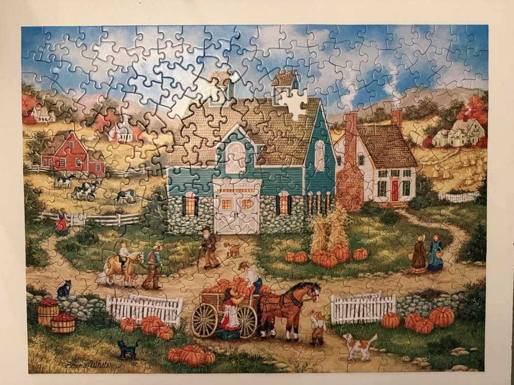 Piles Of Pumpkins - MasterPieces puzzle collectible [Barcode 705988393549] - Main Image 2