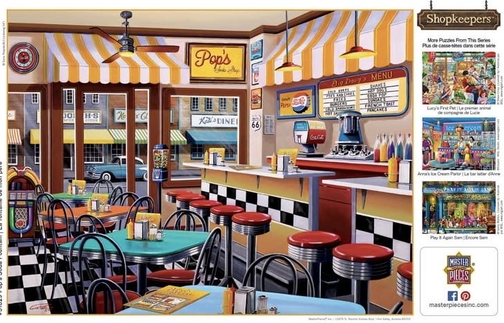 Pops Soda Fountain - MasterPieces puzzle collectible [Barcode 0070598831829] - Main Image 2