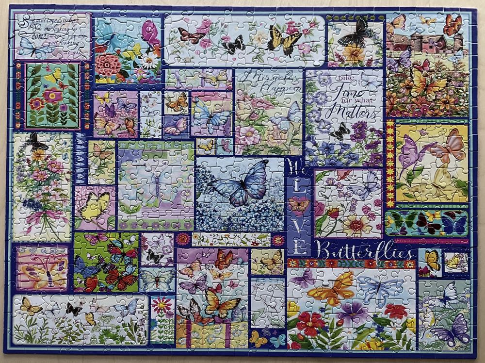 Butterflies - 500 Pc. -  - White Mountain puzzle collectible [Barcode 724819267781] - Main Image 2