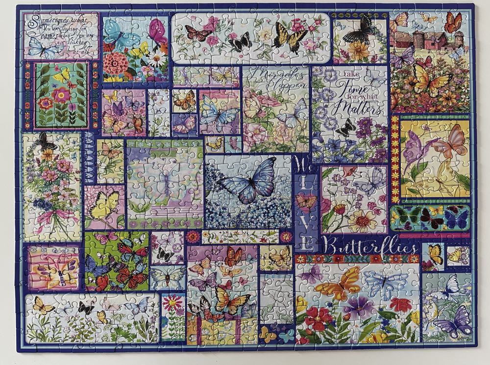 Butterflies - 500 Pc. -  - White Mountain puzzle collectible [Barcode 724819267781] - Main Image 3