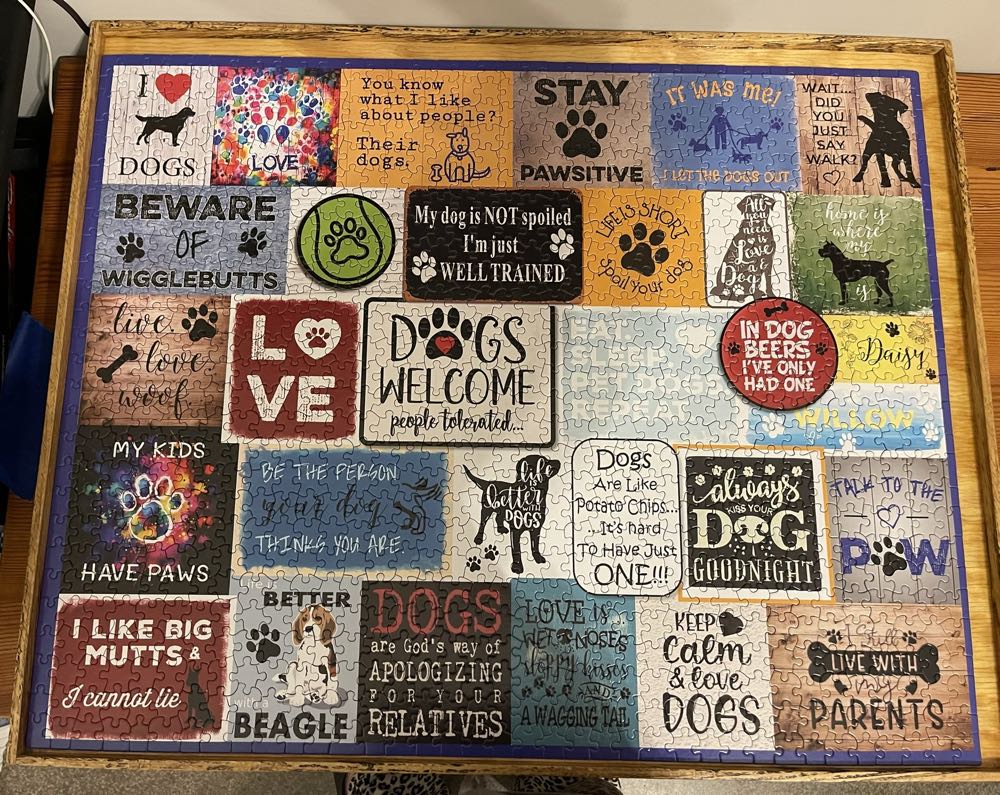 I Love Dogs-NIB - White Mountain Puzzles puzzle collectible [Barcode 724819267743] - Main Image 2