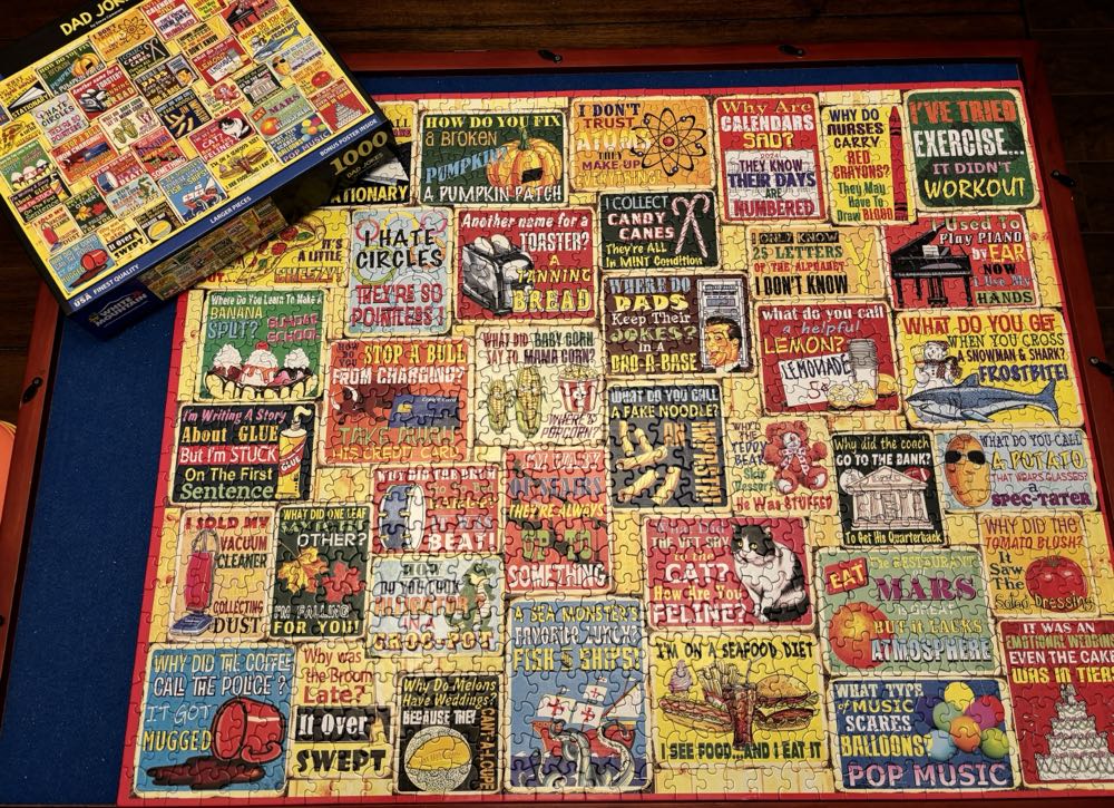 Dad Jokes NEW. ❤️🧩 - White Mountain puzzle collectible [Barcode 724819267804] - Main Image 2