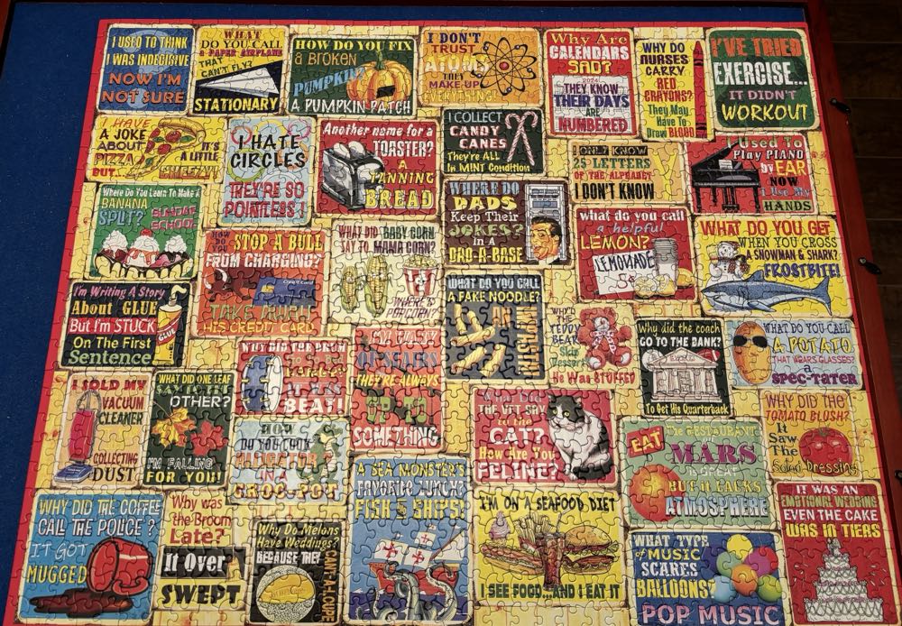 Dad Jokes NEW. ❤️🧩 - White Mountain puzzle collectible [Barcode 724819267804] - Main Image 3