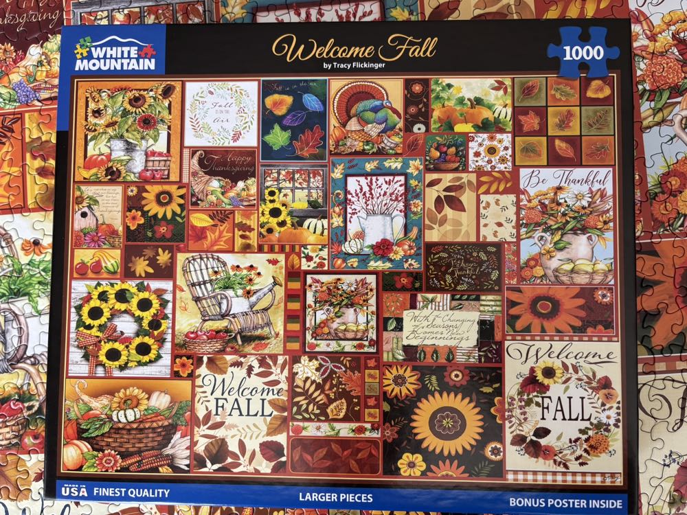 Welcome Fall - White Mountain 🇺🇸 puzzle collectible [Barcode 724819267750] - Main Image 3
