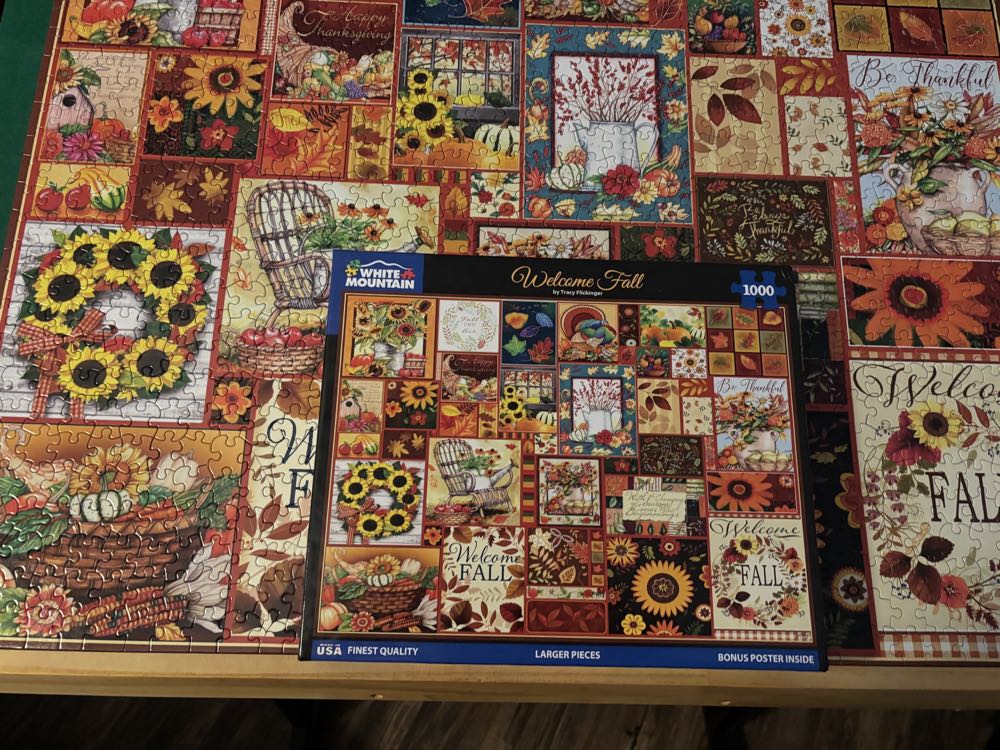 Welcome Fall - White Mountain 🇺🇸 puzzle collectible [Barcode 724819267750] - Main Image 4