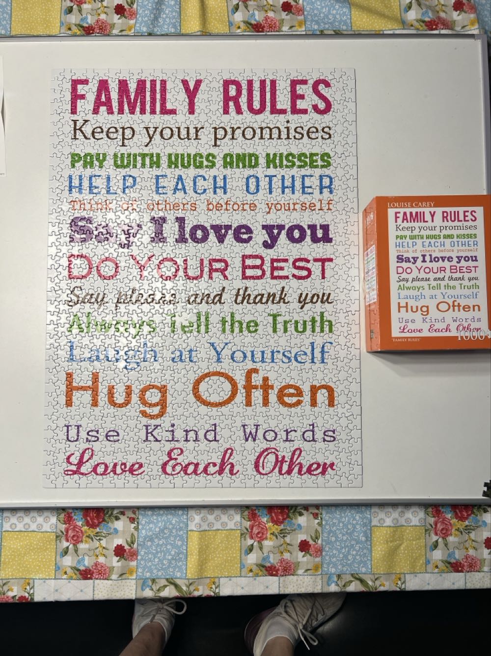 Family Rules - Andrews + Blaine 🇺🇸 puzzle collectible [Barcode 814938018729] - Main Image 2