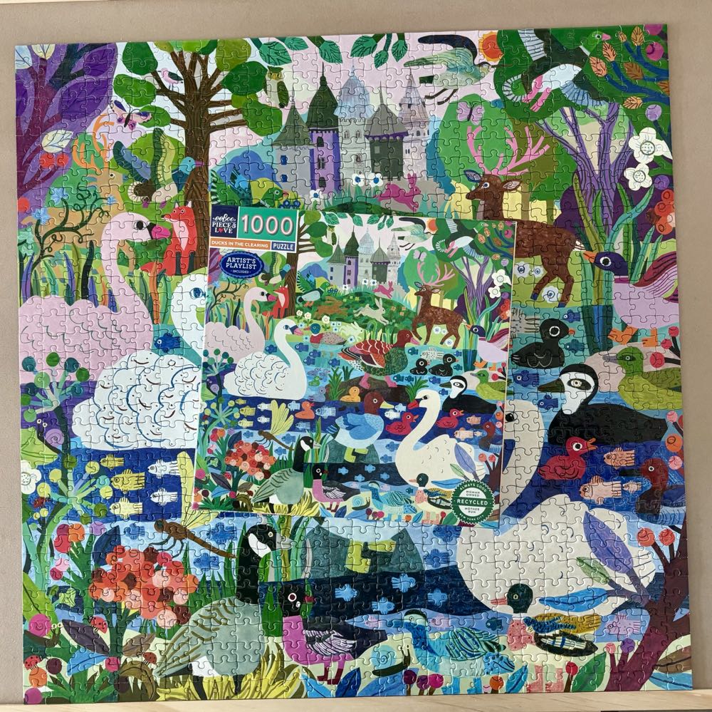 Eeboo Piece & Love: Ducks In The Clearing - eeBoo 🇺🇸 puzzle collectible [Barcode 689196515897] - Main Image 3