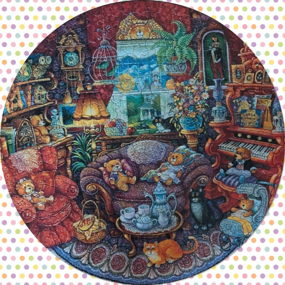 Tea Time With Teddy 🔴 (Verkocht 🛍️) - FX Schmid puzzle collectible [Barcode 099252912506] - Main Image 3