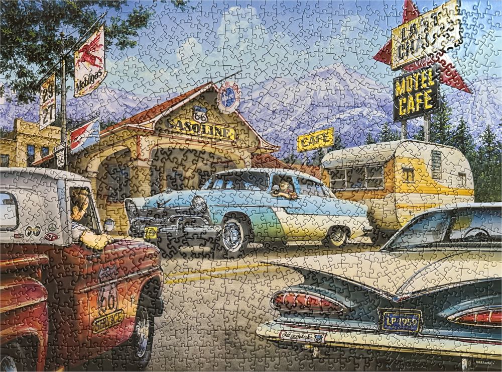 On The Road Again - Cruisin 66 - Master Pieces puzzle collectible [Barcode 705988717345] - Main Image 4