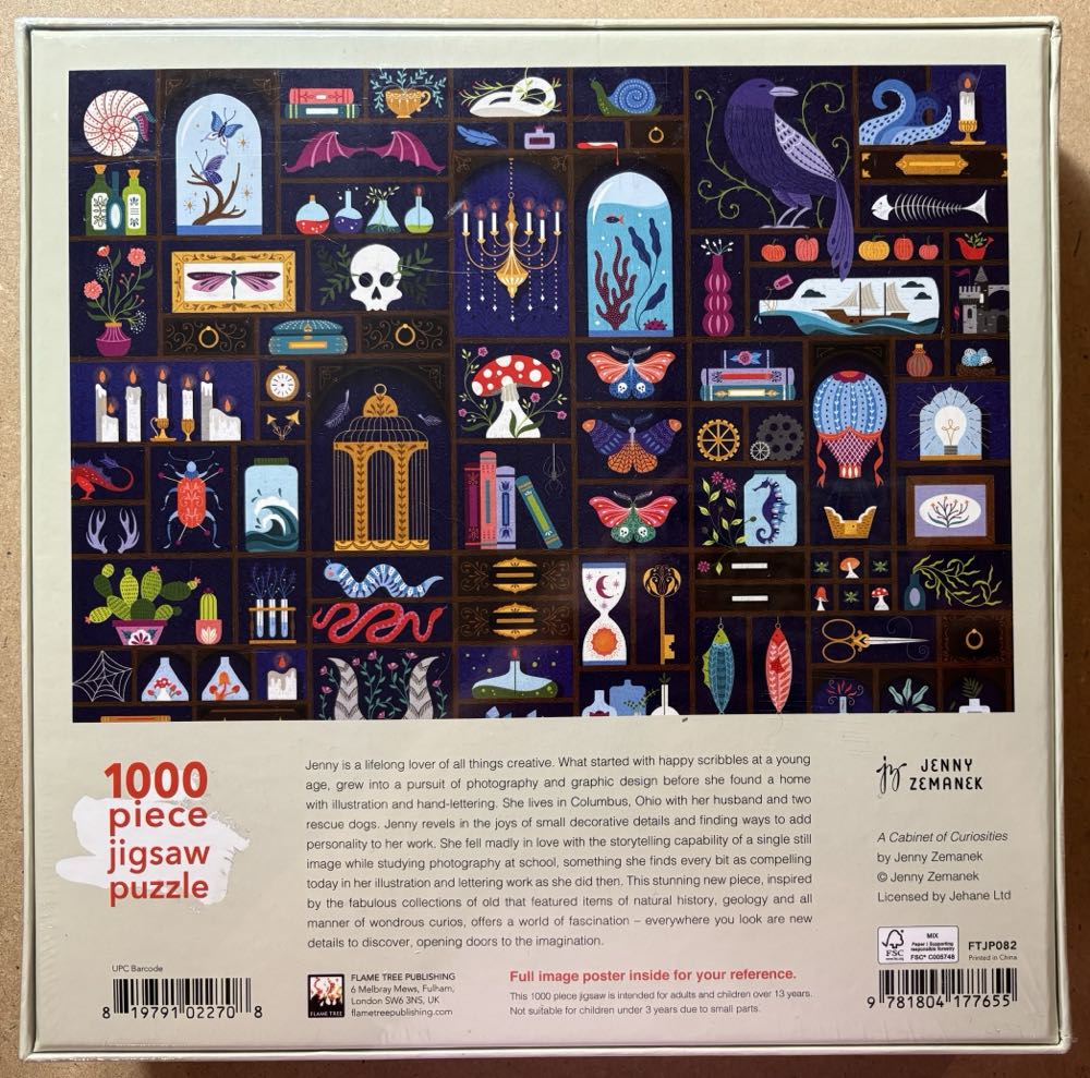 Flame Tree Publishing - A Cabinet of Curiosities - Flame Tree Publishing puzzle collectible - Main Image 2