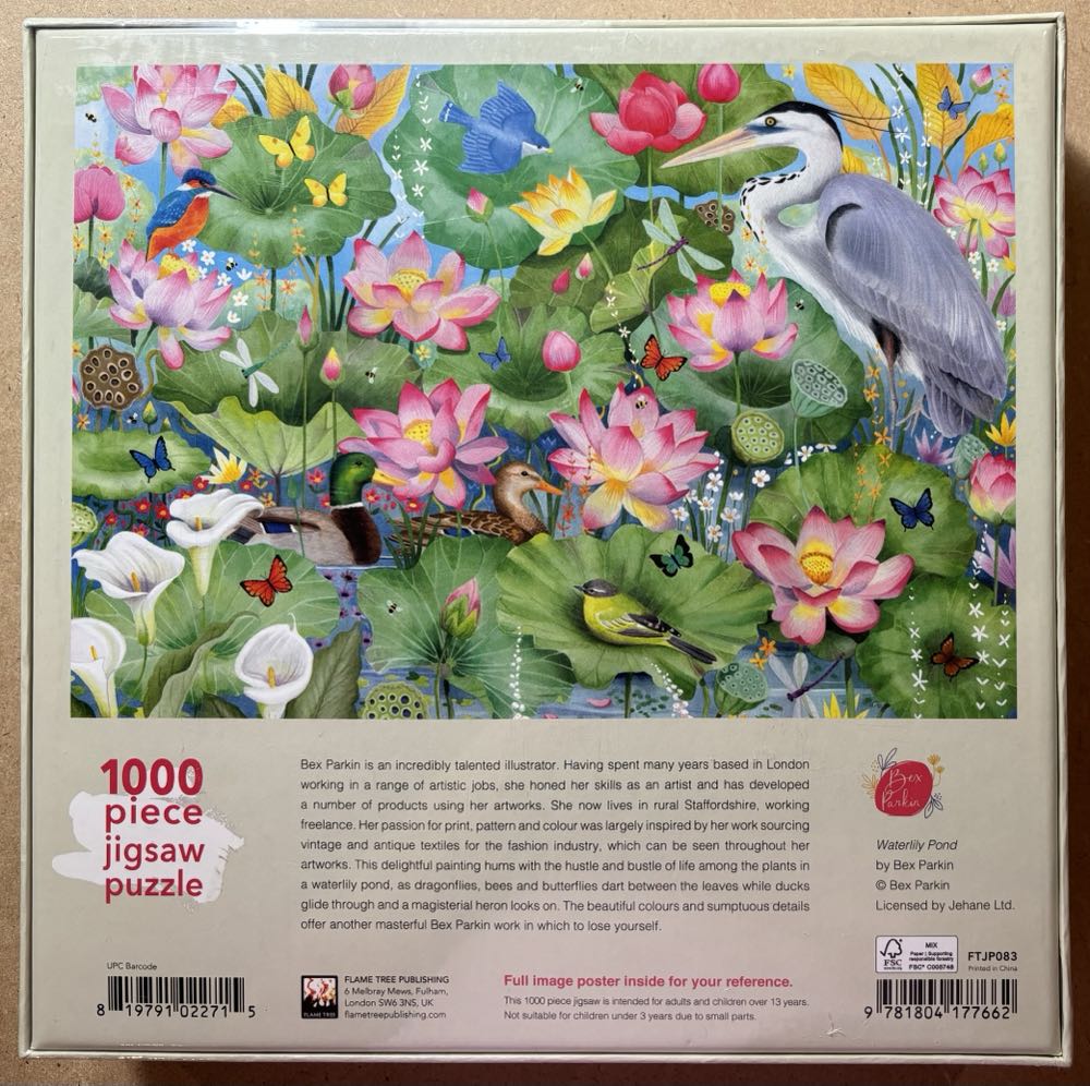 Flame Tree Publishing - Waterlily Pond - Flame Tree Publishing puzzle collectible - Main Image 2