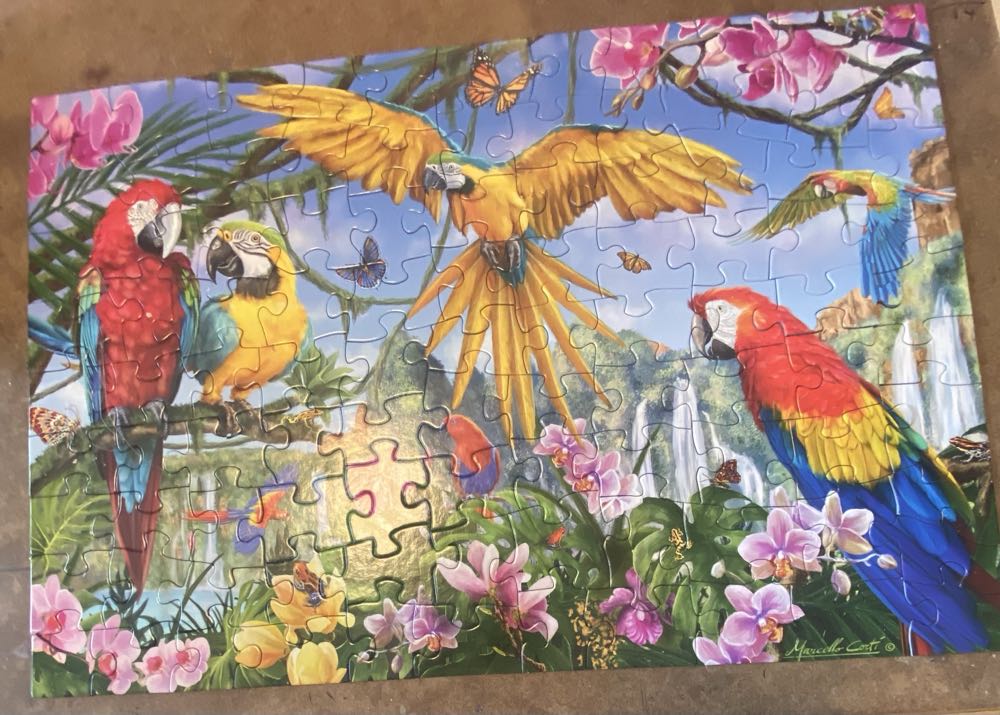 Tropical Birds** - Vermont Christmas  Company puzzle collectible [Barcode 819273021830] - Main Image 3